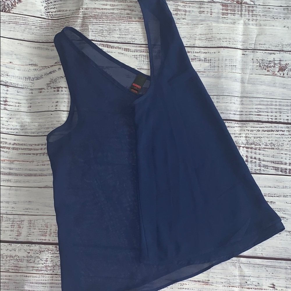 Navy Sheer Bongo Tank